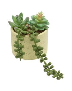 Artificial flower, in vase, plastic, colorful, 9x9xH18 cm