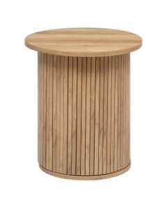 Side table, Colva, Mdf/wood, brown, D45xH45 cm