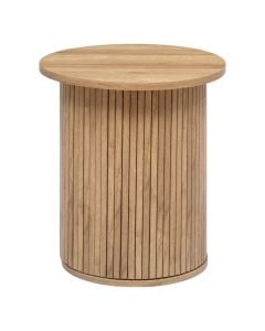 Tavolinë anësore, Colva, Mdf/dru, kafe, D45xH45 cm