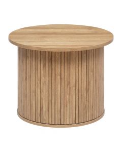 Tavolinë anësore, Colva, Mdf/dru, kafe, D60xH45 cm