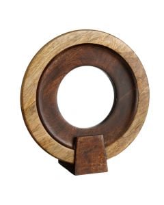 Decorative object, Ashley, wooden, brown, 29x27xH11 cm