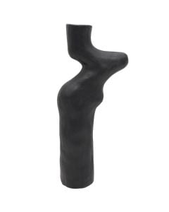 Objekt dekorues, qeramikë, e zezë, 14x7x32 cm