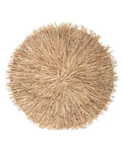 Dekorues muri, Raphia, mdf, kafe, Ø60 cm