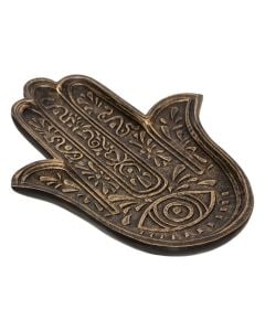 Decorative tray, Oasis, mdf, brown, 20x25 cm