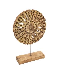 Decorative object, Lary, mango wood, brown, 23x7xH34.5 cm