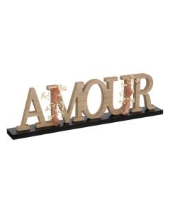 Decorative object, Amour, mdf/ dried flower, colorful, 50x13.5xH5.5 cm