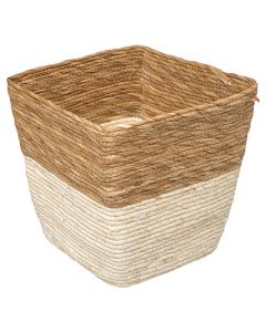 Storage basket, straw, brown, 31x31 cm