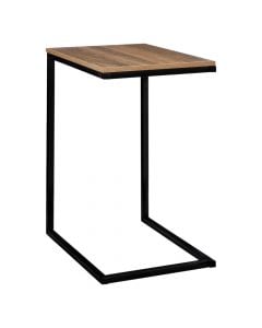 Side table, Aliaj, metal/mdf, brown/black, 45x35xH66.5 cm