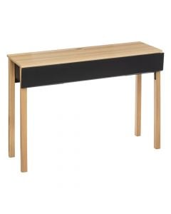 Console table, Extensio, mdf, brown/black, 111x37.5xH80 cm