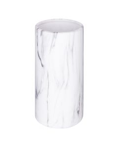 Vazo dekorative, qeramike, e bardhë/e zezë, Ø9.5xH20 cm