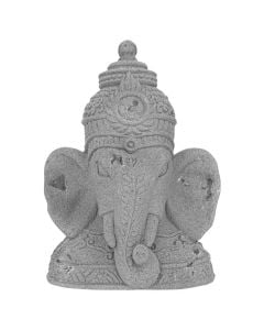 Statujë dekorative, Ganesh, oksid magnezi, gri, 27x16xH36 cm
