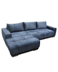 Corner sofa, left, Bolero, textile upholstery, blue, 280x204 cm