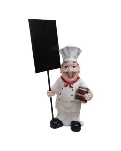 Statujë dekoruese, Schief, porcelan, e bardhë, 30x17xH53 cm