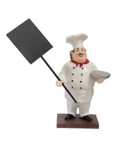 Decorative statue, porcelain, Schief, white, 10x8xH22 cm