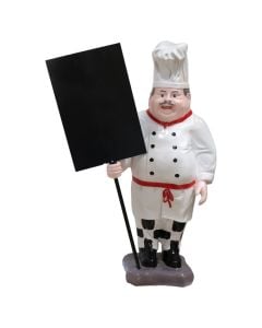 Statujë dekoruese, porcelan, Schief, e bardhë, 30x17xH74 cm