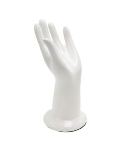 Decorative object, Hand, porcelain, white, 9x8xH24 cm