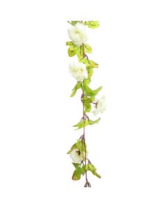 Artificial flower, plastic, white, 230 cm