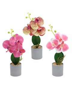 Artificial flower, in vase, plastic/PP, colorful, 35 cm