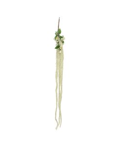 Artificial flower, plastic, white, 120 cm