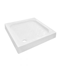Porcelain shower tray.90x90xH10cm