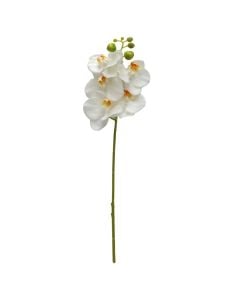 Artificial flower, plastic, white, 45 cm