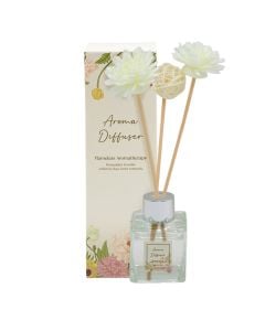Aromatik ambienti , me shkopinj, 50 ml, fresia, xham transparent