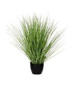 Lule artificiale, në vazo, plastike, e zezë/jeshile, Ø40xH50 cm