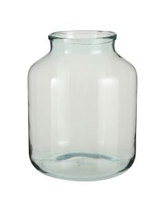 Decorative vase, Vienne, glass, transparent, Ø42xH29 cm