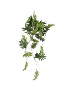 Artificial flower, Philodendron, plastic, green, 80x35xH12 cm