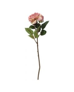 Artificial flower, Rose, plastic, pink, 49 cm