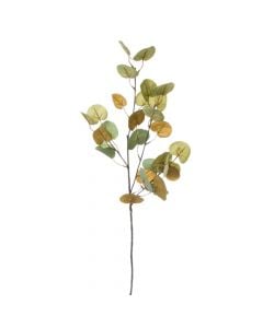 Artificial flower, Eucalyptus, plastic, brown/green, 73 cm