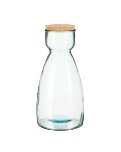 Vazo dekorative, Altano, qelq, transparente/kafe, Ø21.5xH43.5 cm
