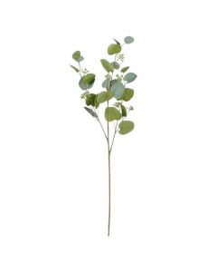 Artificial flower, Eucalyptus, plastic, grey, 71 cm