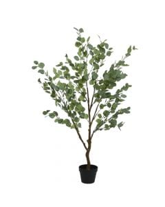 Artifcial tree, in pot, Eucalyptus, plastic, green, 65x50xH150 cm