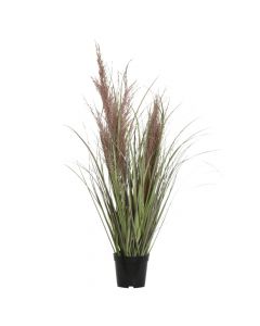 Artifcial flower, in pot, Grass, plastic, green, Ø43xH120 cm