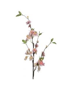 Lule artificiale, Blossom, plastike, jeshile/rozë, 15x4xH106 cm