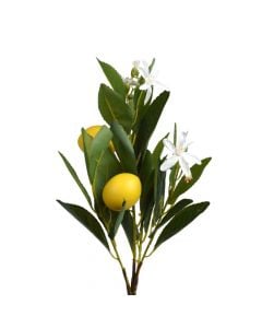 Lule artificiale, Lemon, plastike, jeshile/e verdhë, 23x10xH56 cm