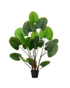 Artificial tree, in pot, Licuala, plastic, green, Ø64xH120 cm
