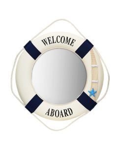 Dekorues deti, druri, e bardhë/blu, 76x11xH74 cm