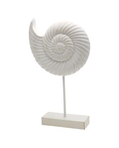 Decorative object, Shell, resin, white, 21x6xH36 cm