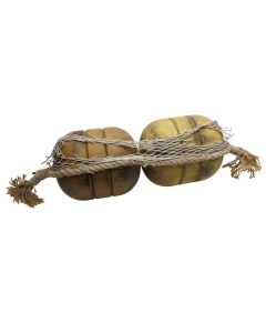 Objekt dekorues, druri, kafe, 60x16xH17 cm