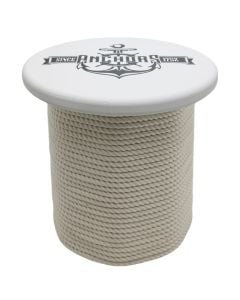 Tavolinë anësore, metalike, e bardhë/blu, 29x29xH32 cm