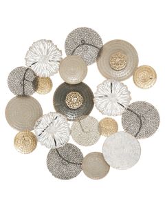 Dekorues muri,  Leana,  metalik,  shumëngjyrësh,  80.5x8xH79 cm