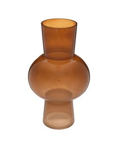 Decorative vase, glass, brown, D.17xH29.5 cm,