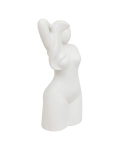 Decorative statue, Soleya, dolomit, white, 11.5x8xH27 cm
