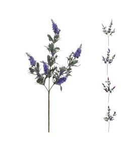 Artificial flower, polypropylene, purple/green