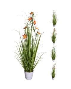 Artificial flower, in vase, polypropylene, colorful, H100 cm