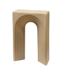 Objekt dekorues ''Rashomon'', qeramike, bezhë, 15.5x6xH23.5 cm