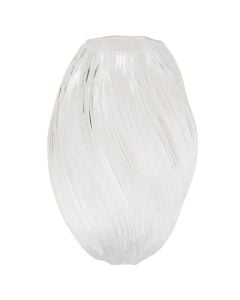 Decorative vase, Valma, glass, transparent, Ø17xH27 cm
