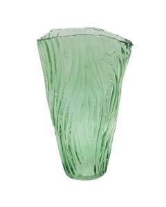 Vazo dekorative, Millky, qelq, jeshile, 16x9xH25 cm